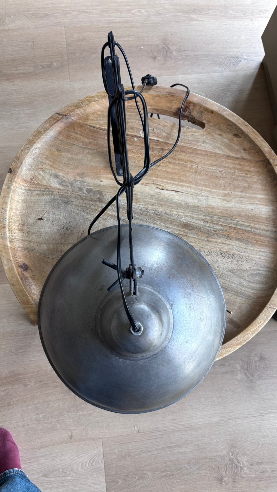Stoere Metalen Wandlamp, Ophalen, Zo goed als nieuw