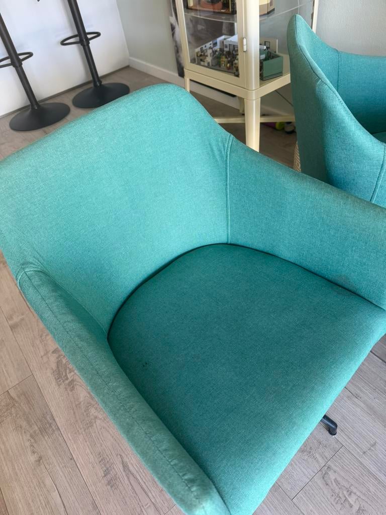 4 eettafel stoelen groen, Huis en Inrichting, Stoelen, Ophalen