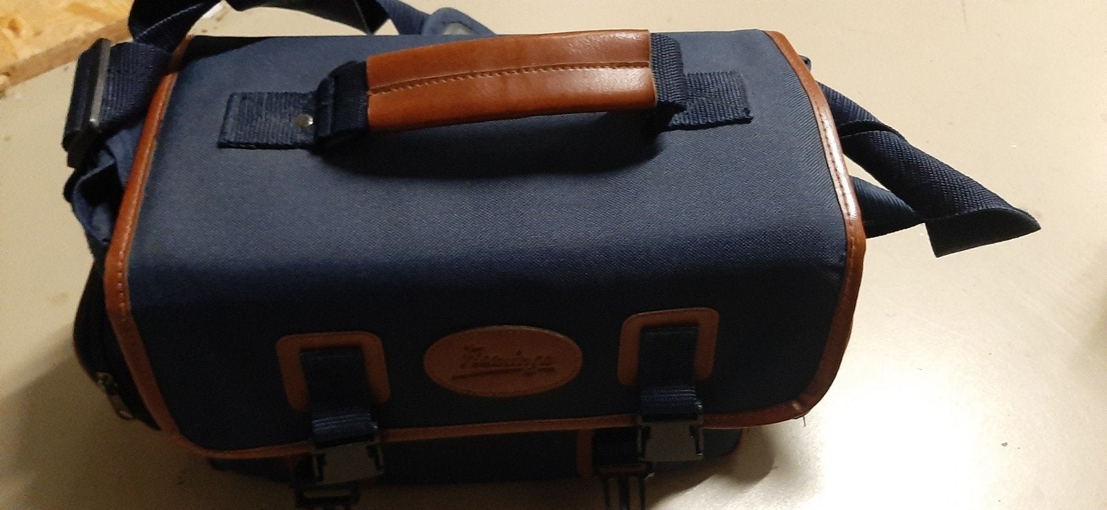 Ruime fototas in zeer nette staat, Audio, Tv en Foto, Fotografie | Fototassen, Blauw, Verstelbare indeling, Zo goed als nieuw