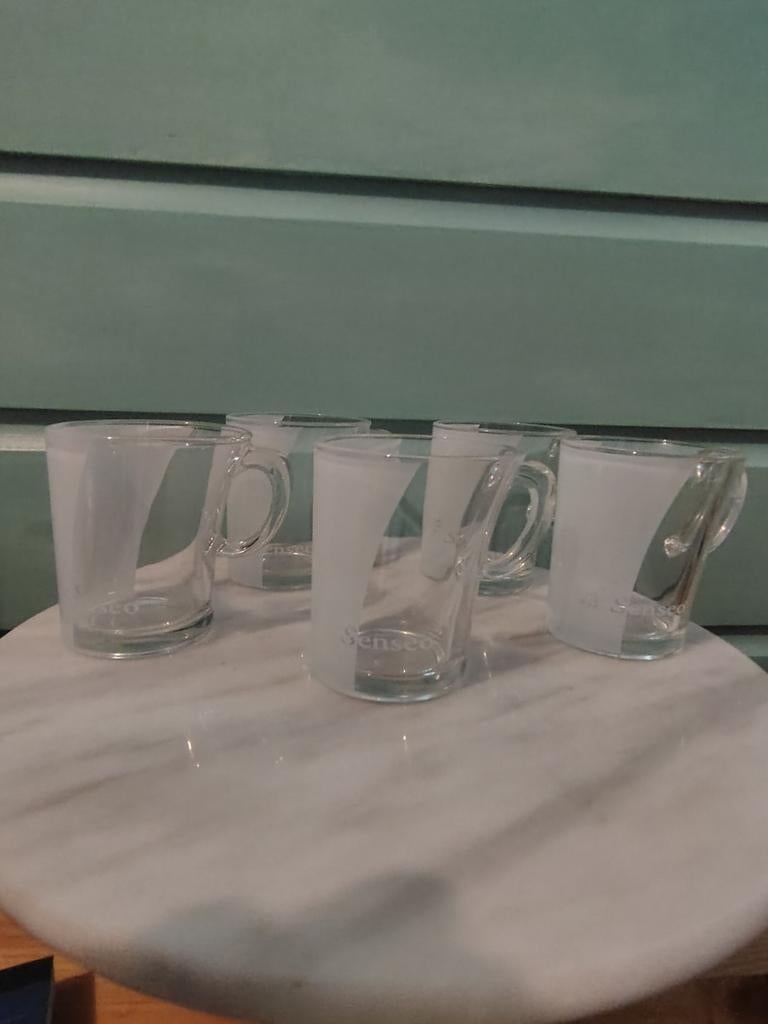 5 Senseo glazen, Huis en Inrichting, Ophalen of Verzenden
