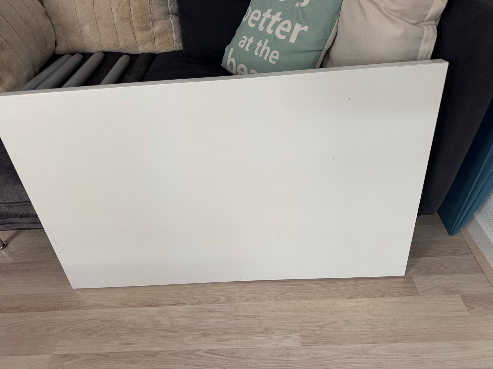 Tafelblad met 4 poten - Wit rechthoekig, Gebruikt, 100 tot 150 cm, Tafelblad, Rechthoekig