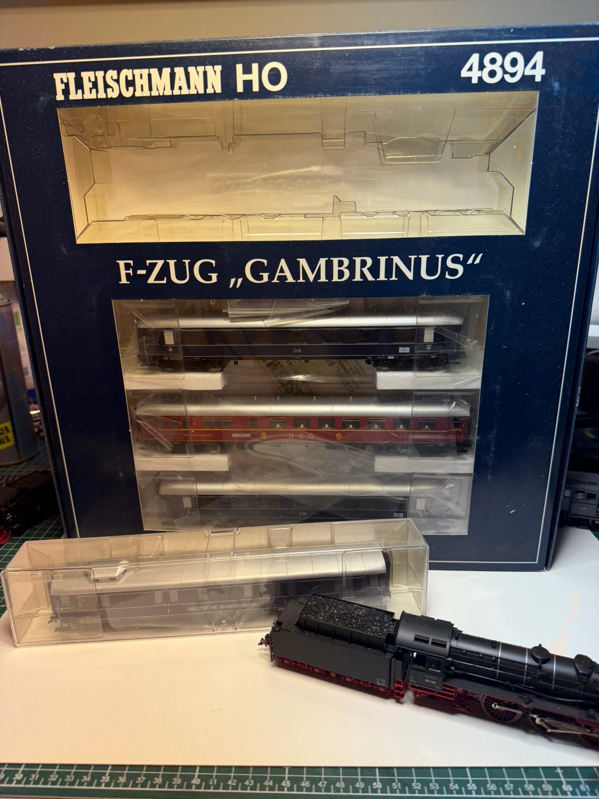 Fleischmann 4894 “Gambrius set” met extra rijtuig., Hobby en Vrije tijd, Treinset, Gelijkstroom, Fleischmann, Ophalen of Verzenden