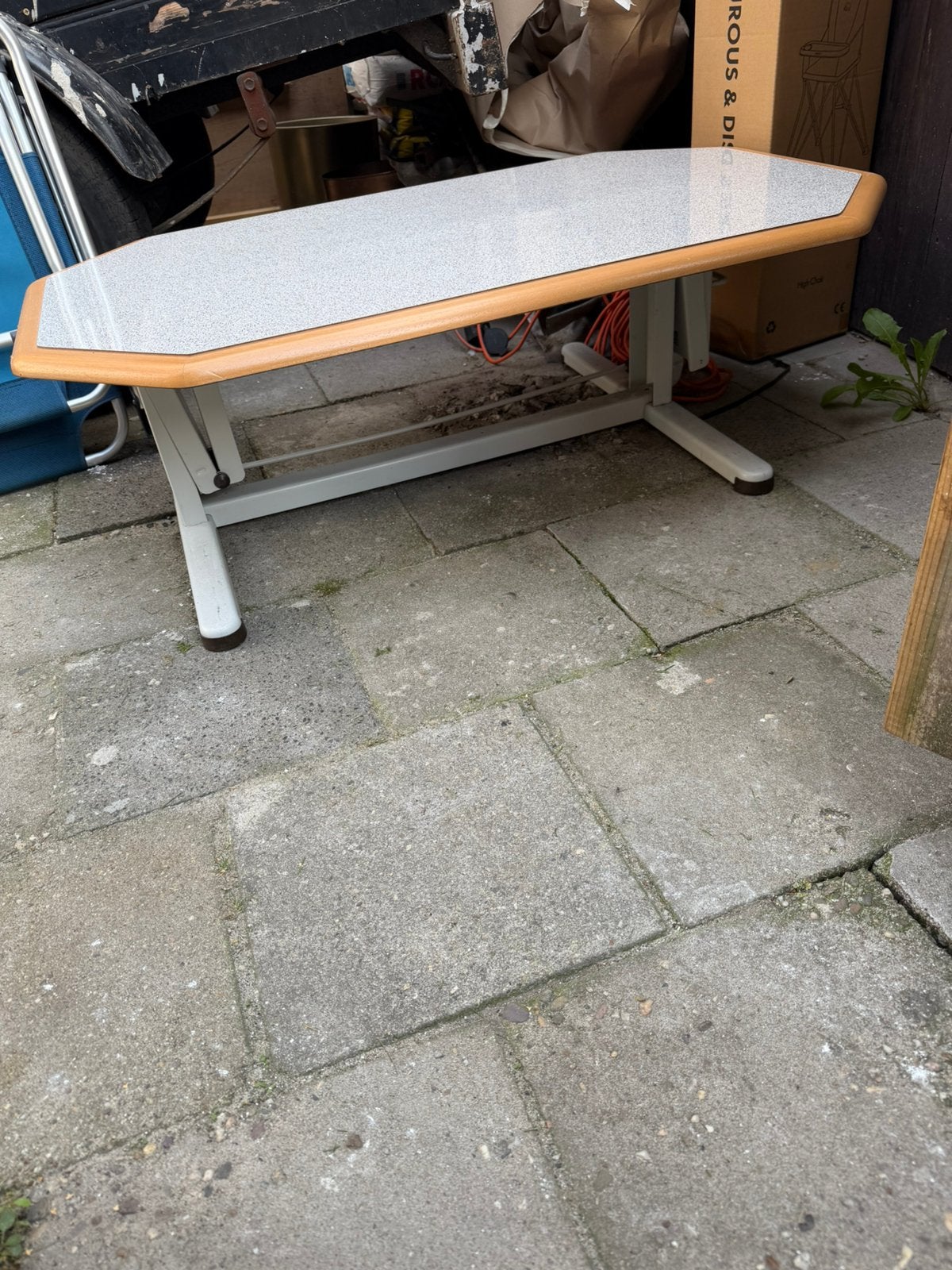 Tafel voor rondzit caravan, Ophalen, Zo goed als nieuw