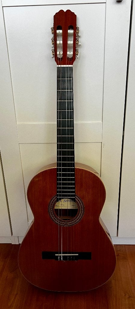 Spaanse gitaar J. A. Serrano C-04, Ophalen, Zo goed als nieuw, Klassieke of Spaanse gitaar