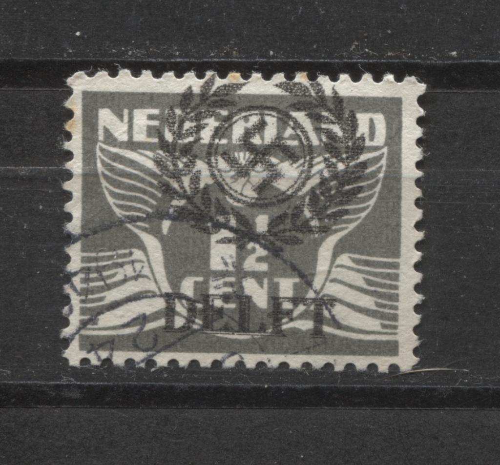Nederlandse postzegel met Duitse opdruk Delft en HK (40), Verzamelen, Militaria | Tweede Wereldoorlog, Verzenden, Landmacht, Nederland