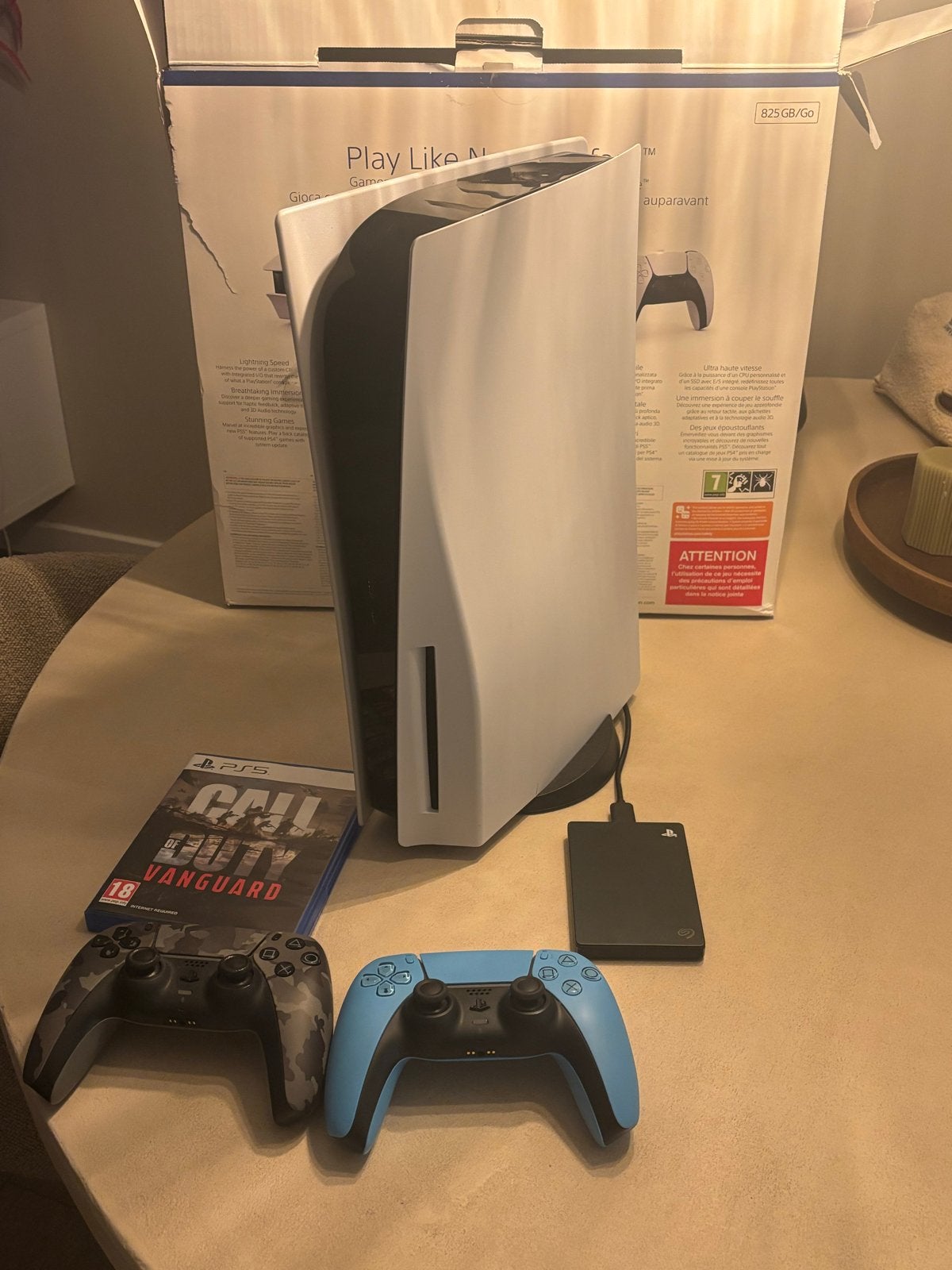 Playstation 5 Disc Editie 850gb + 2TB opslag.2controllers, Ophalen of Verzenden, Zo goed als nieuw, Playstation 5