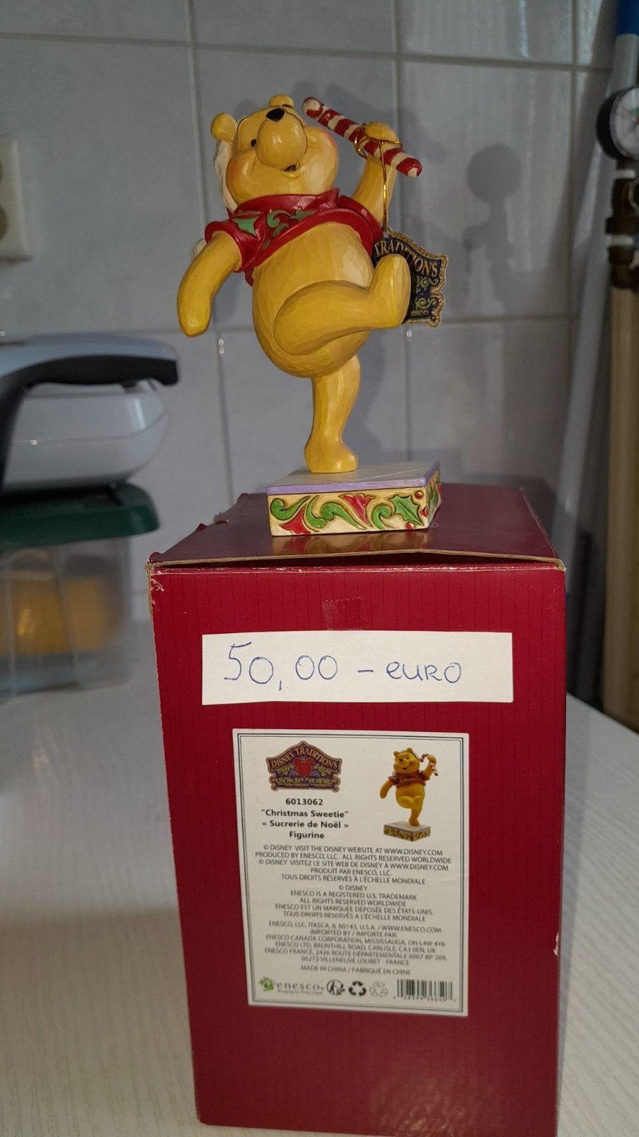 Disney Traditions Winnie de Poeh Kerstbeeldje, Verzamelen, Disney, Ophalen, Zo goed als nieuw