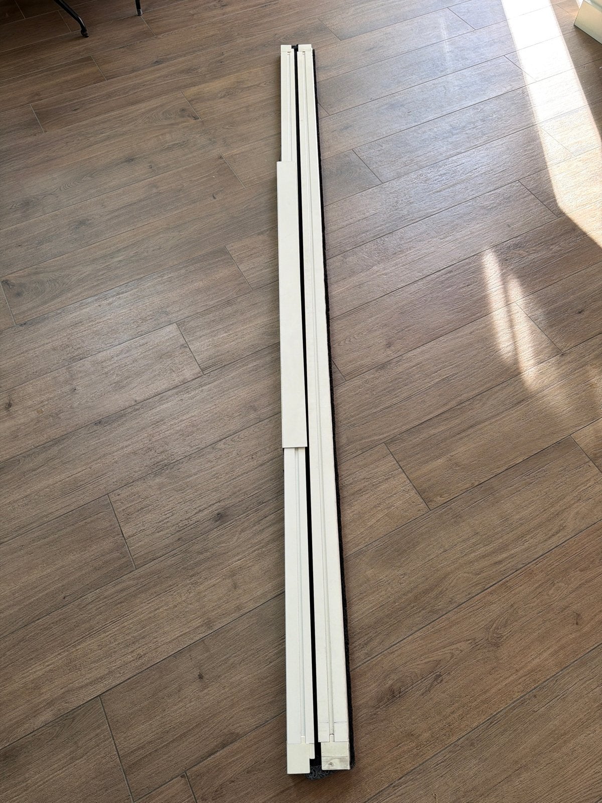 Plissé hordeur wit, Ophalen, Minder dan 80 cm, 215 cm of meer, Hordeur