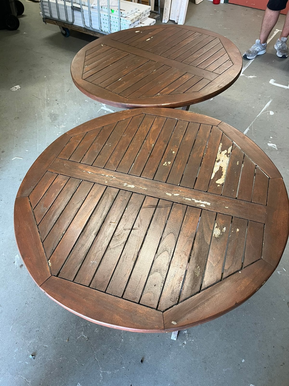 Opknap tuintafels, Ophalen, Gebruikt, Rechthoekig, Hout