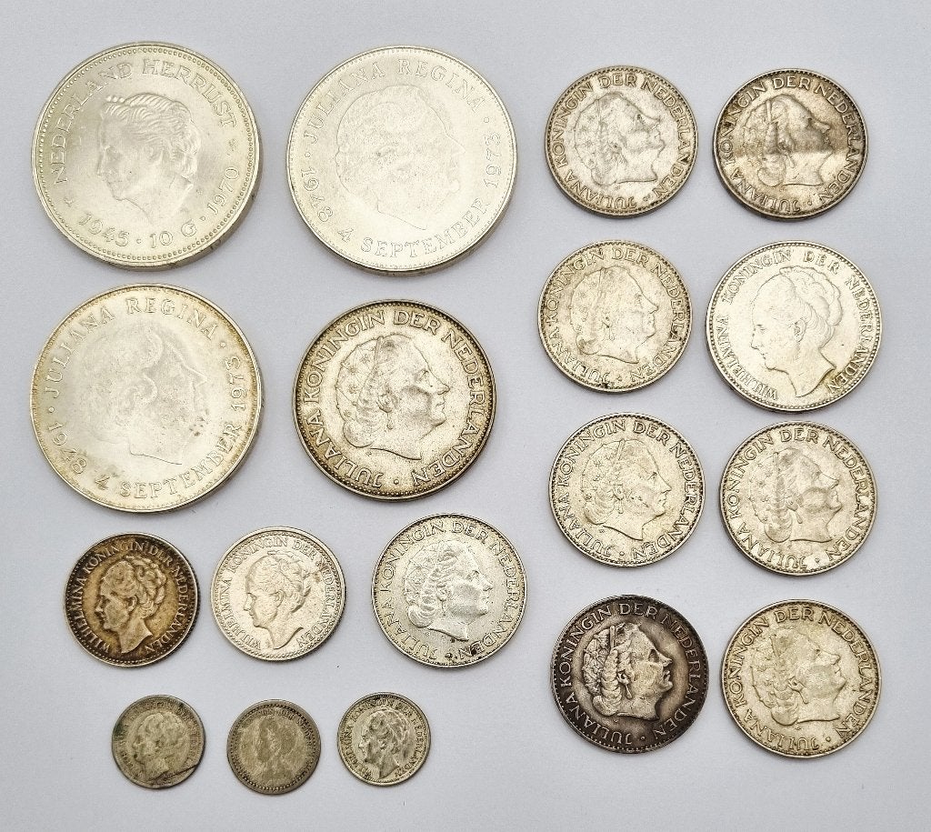 1247. Zilveren munten, 20e eeuw, Ophalen, Zilver