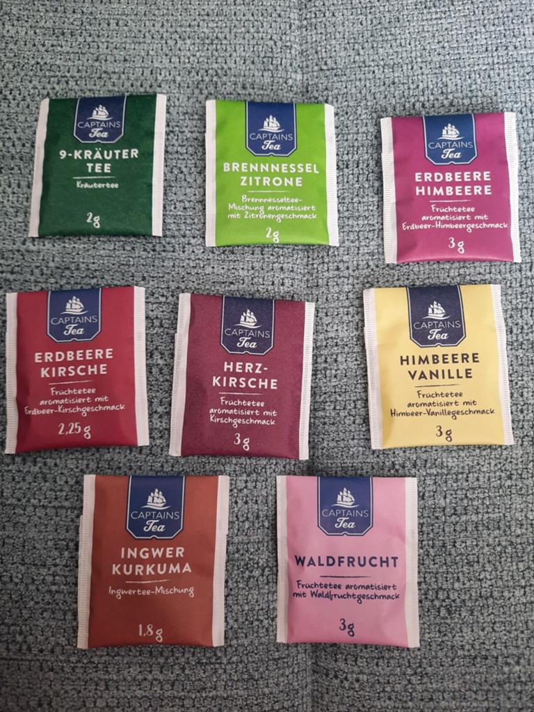 8 theezakjes Captains Tea, Ophalen of Verzenden, Theezakje(s), Vol