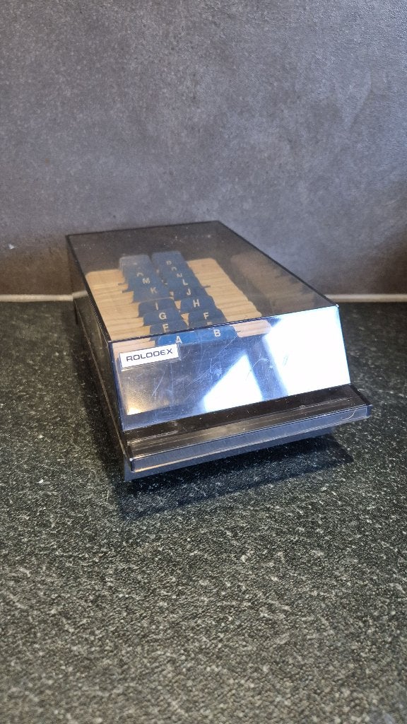 Vintage Rolodex VIP, kaartenbak, nieuw! T8, Diversen, Tweedehands verkoop, Tweedehands verkoop, Gebruikt, Ophalen of Verzenden