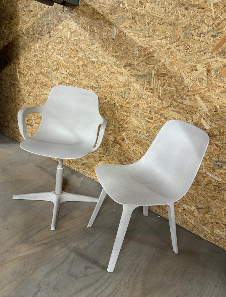 Ikea Odger stoelen, Huis en Inrichting, Stoelen, Ophalen, Kunststof, Gebruikt, Overige kleuren