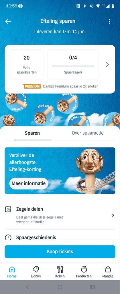 Efteling korting, Tickets en Kaartjes, Drie personen of meer, Kortingskaart