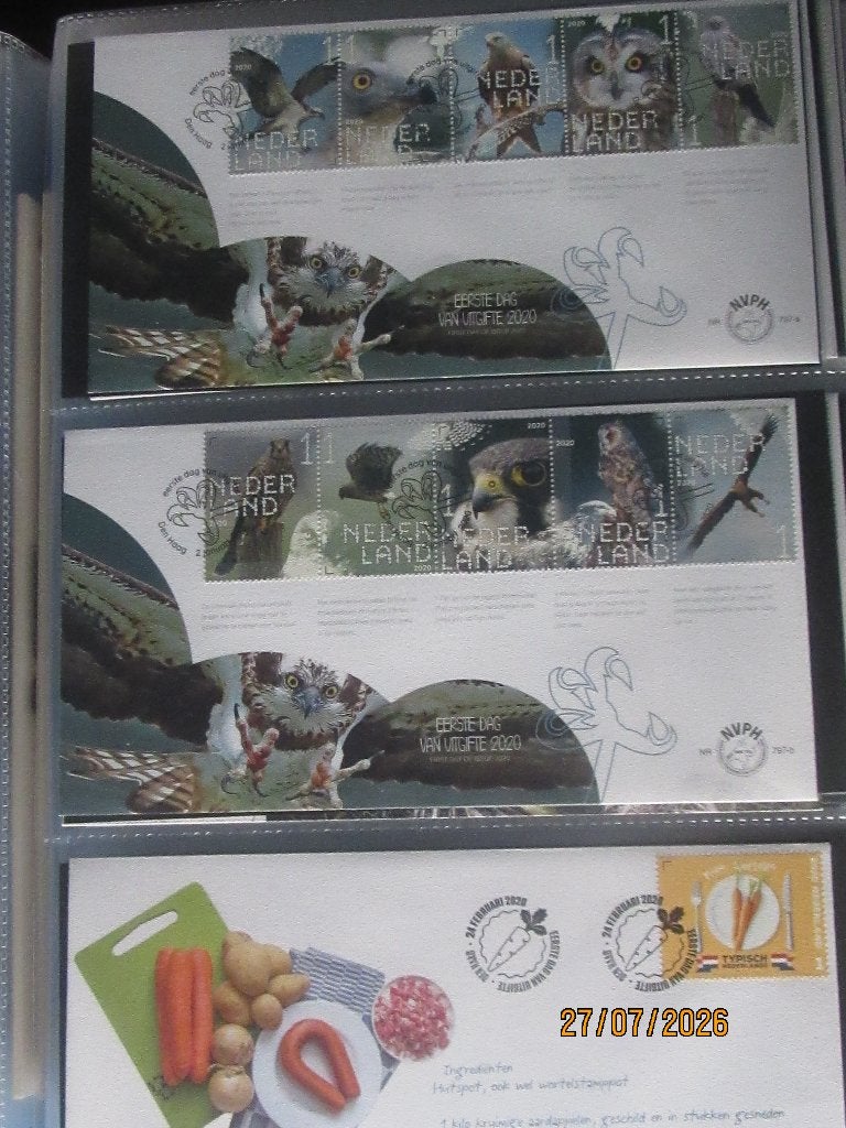 Nico Nederland FDC Jaar 2020 Blanco Compleet, Ophalen of Verzenden, Onbeschreven, Nederland