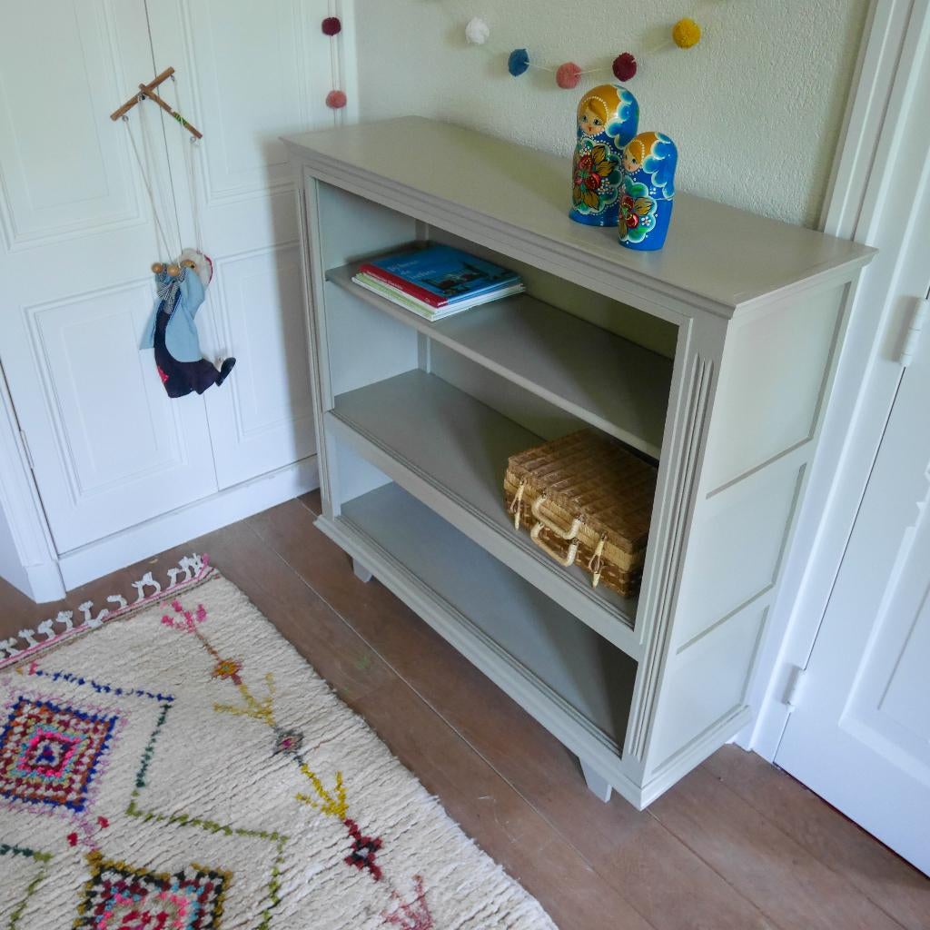 Retro vintage boekenkastje, Verzamelen, Retro, Huis en Inrichting, Ophalen