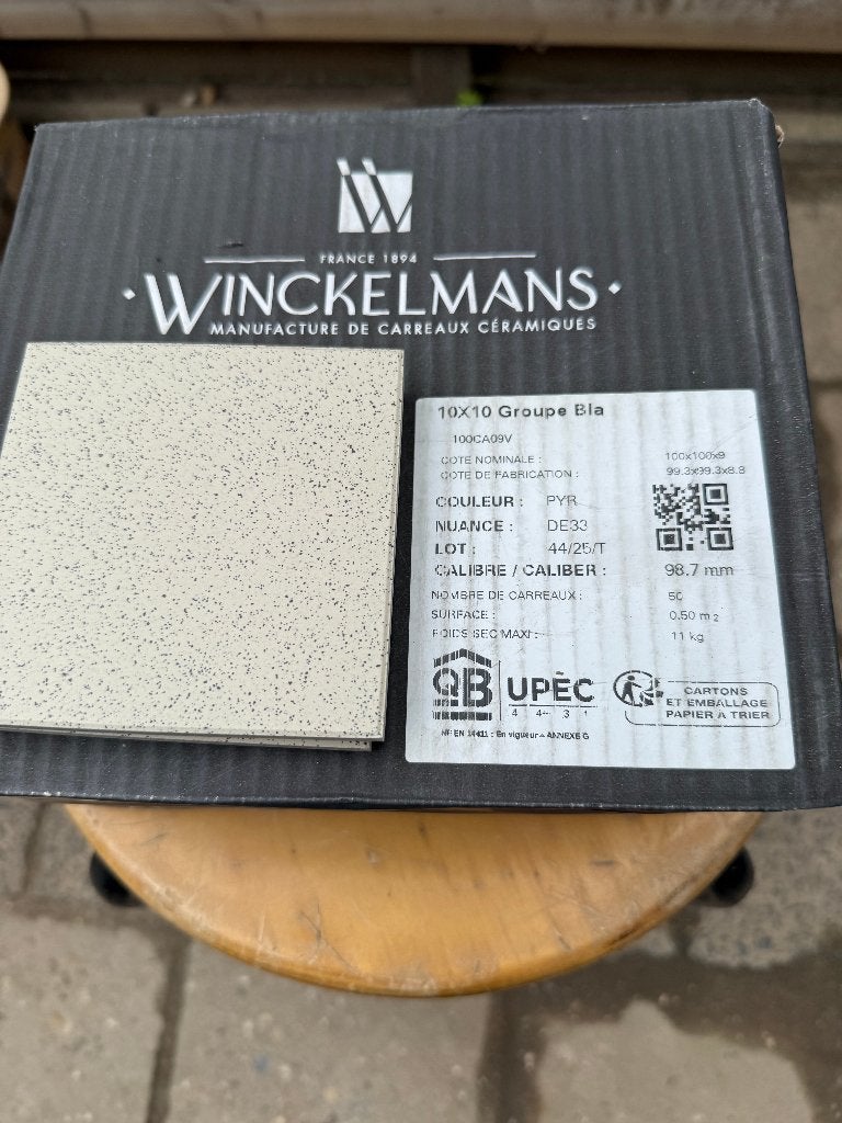 Winckelmans 10x10 PYR Pyrénées, Doe-het-zelf en Verbouw, Tegels, Ophalen, Nieuw, Minder dan 20 cm, Minder dan 20 cm