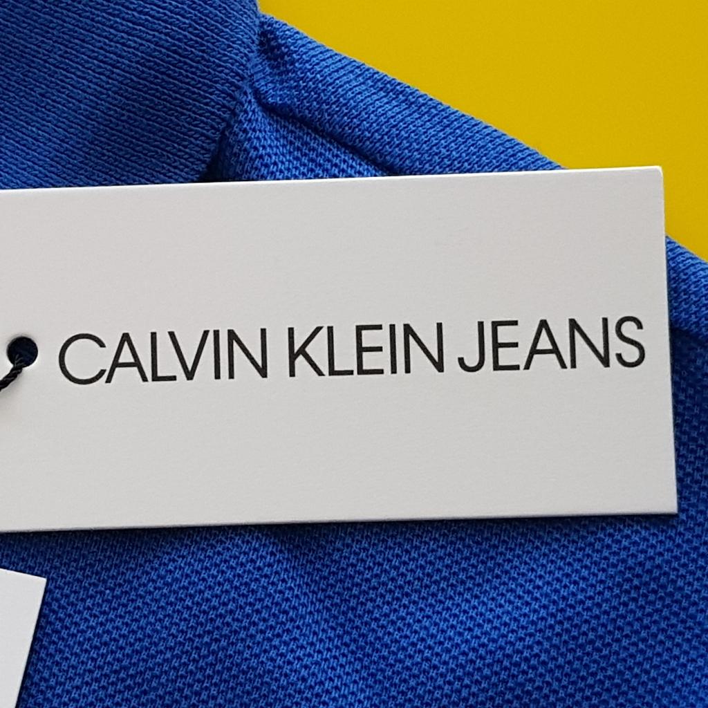Nieuw CALVIN KLEIN Jeans Polo met blauwe  kleur maat S, Kleding | Heren, Polo's, Nieuw, Maat 46 (S) of kleiner, Blauw, Verzenden