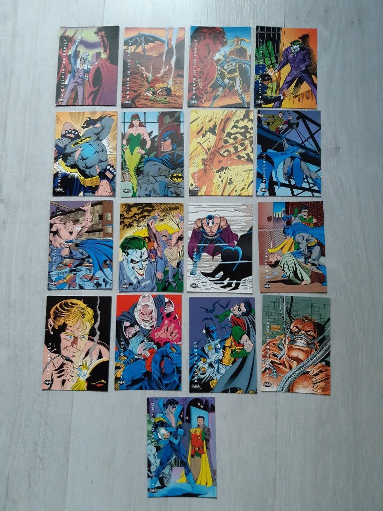 Setje van 17 Batman Tradingcards 1994 : SKYBOX / DC, Verzenden, Gebruikt, Meerdere kaarten