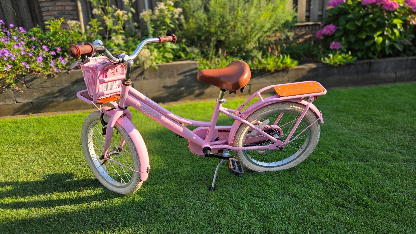Popal Cooper meisjesfiets 18 inch, Ophalen, Terugtraprem, Gebruikt, Handrem