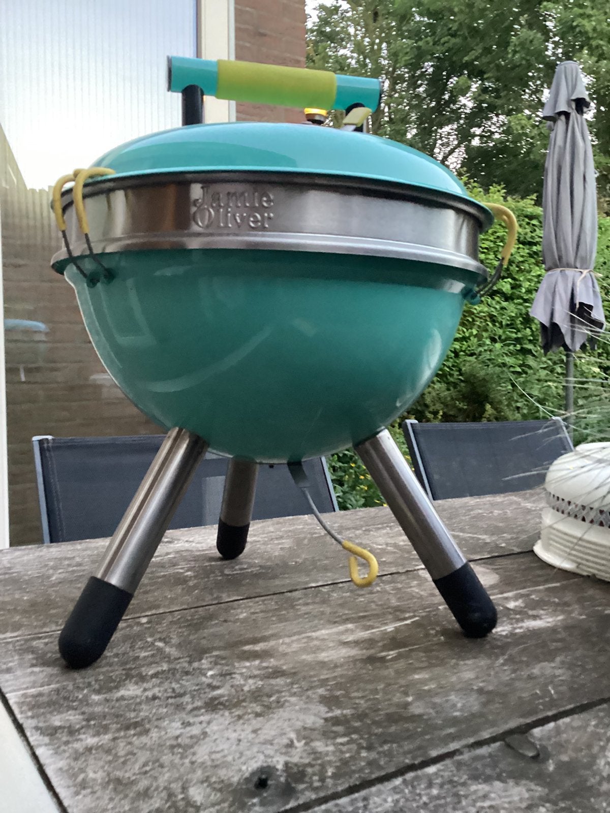 Jami Oliver bbq te koop, Tuin en Terras, Houtskoolbarbecues, Ophalen, Zo goed als nieuw
