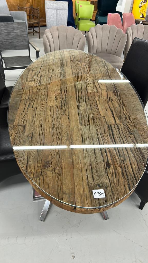 Tafel en salontafel NIEUW SHOWROOMMODEL, Huis en Inrichting, Tafels | Salontafels, Ophalen, 50 tot 100 cm, Minder dan 50 cm, Rechthoekig
