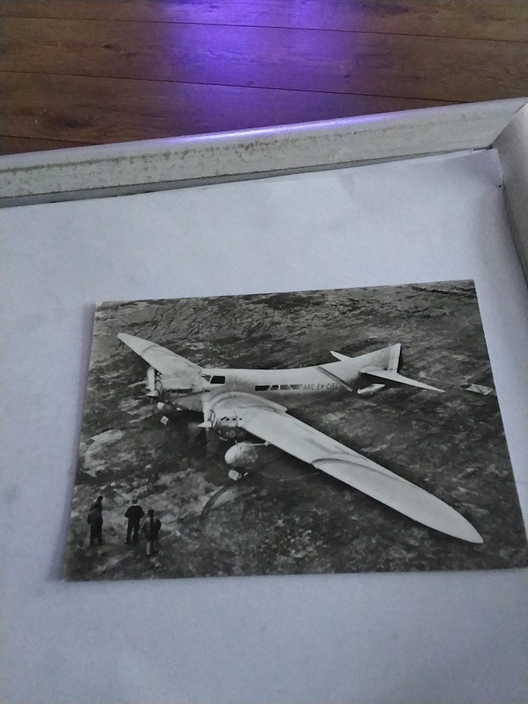 Zeldzame foto van vliegtuig 'Arc-en-Ciel' (1933), Verzamelen, Ansichtkaarten | Themakaarten, Ophalen of Verzenden