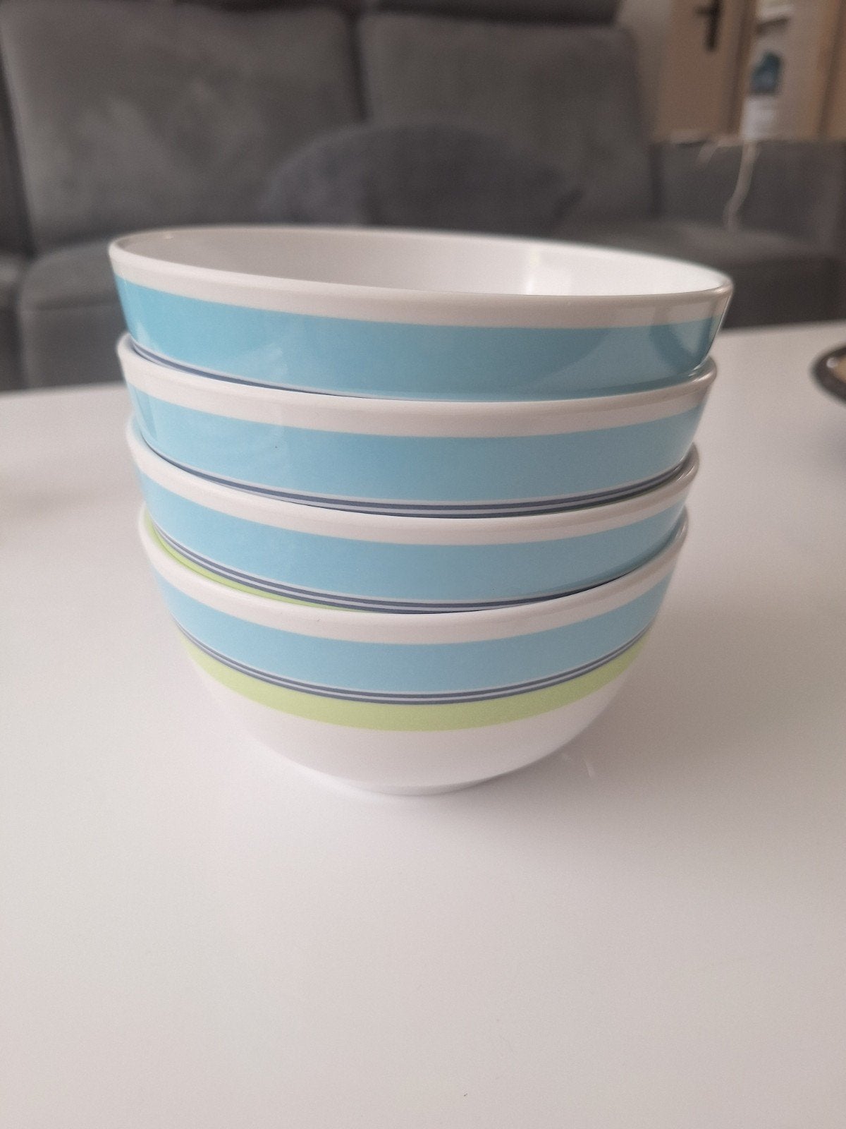 4 Rosti Mepal bakjes melamine 0,75L, Kunststof, Schaal, Vaatwasserbestendig, Rond