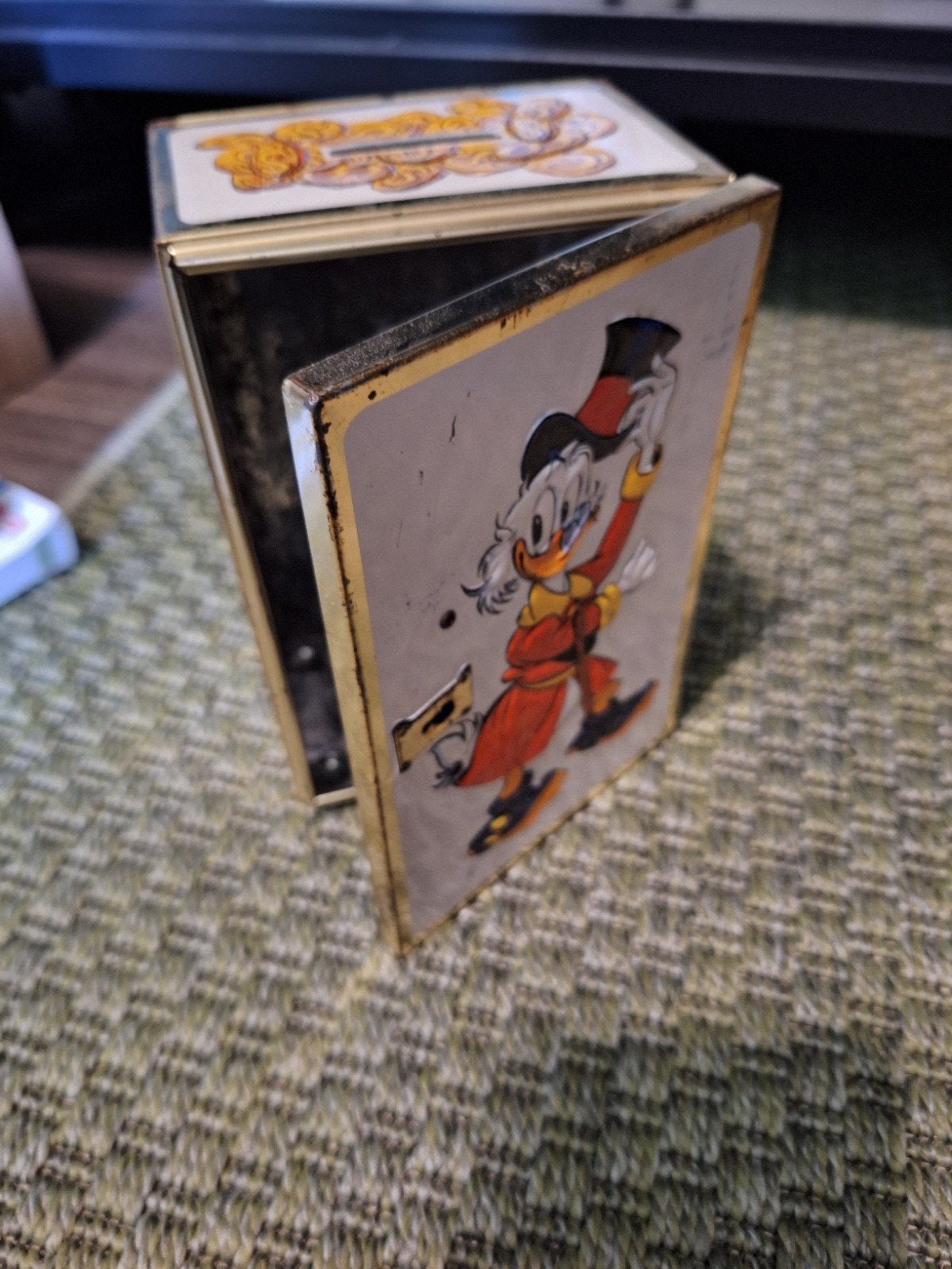 Donald Duck Antiek Geldkistje - Zonder Sleutel, Ophalen, Gebruikt