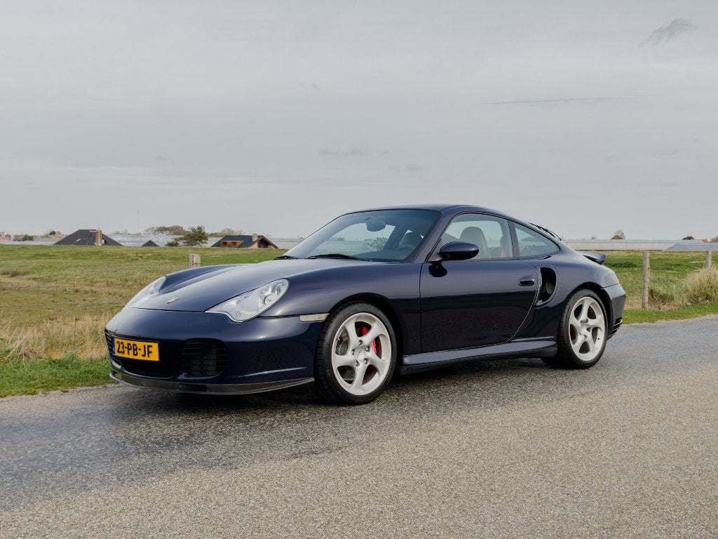 Porsche 911 3.6 Turbo 2002 Manueel 'Hardback seats' Blauw, Auto's, Bedrijf, Handgeschakeld, 420 pk, 1515 kg