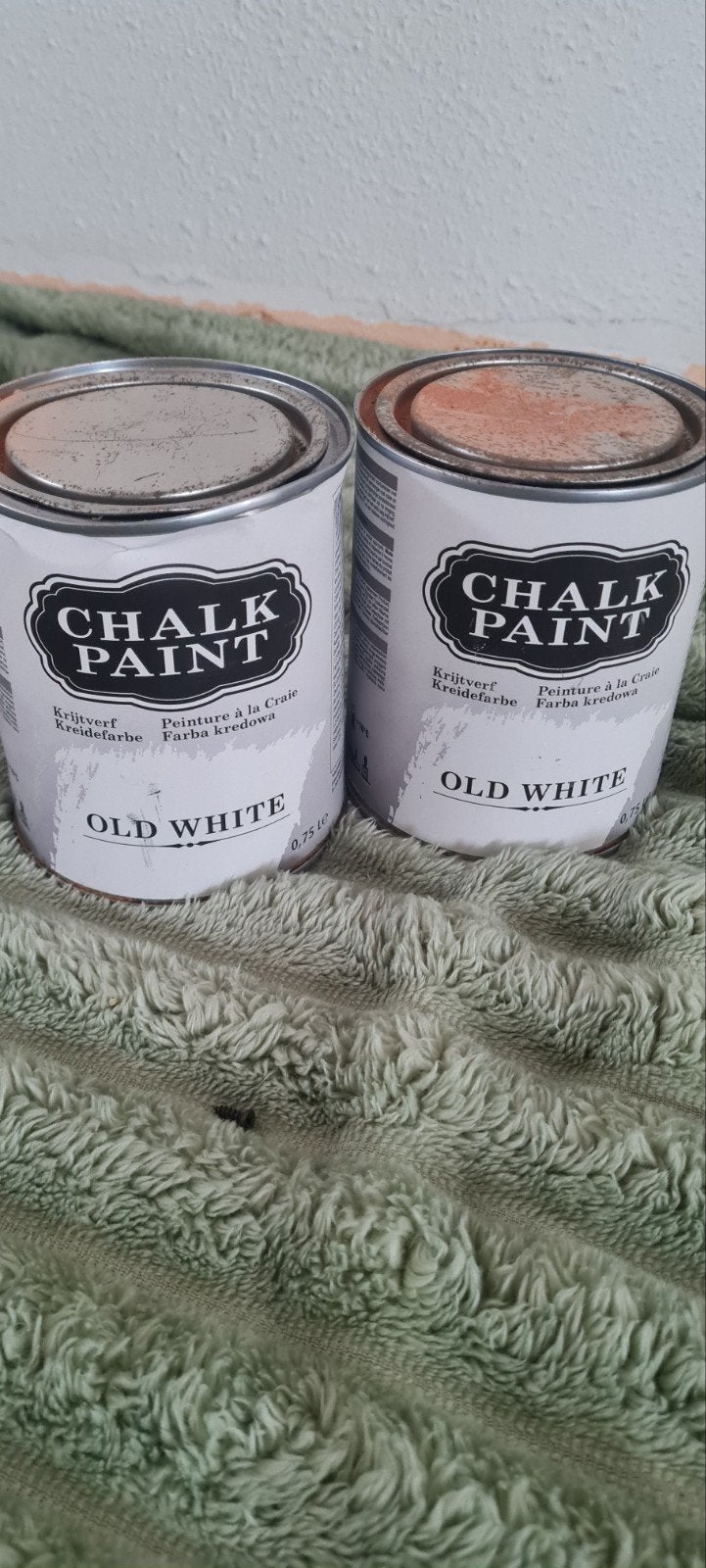 3 potten Chalk Paint - Old White & Royal Grey, Ophalen of Verzenden