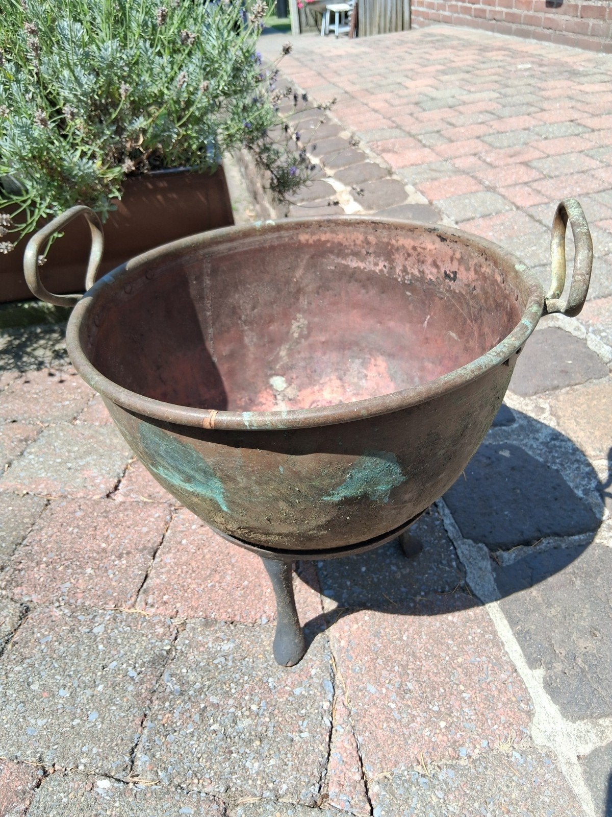 Antieke Koperen Ketel - Decoratieve Pot, Antiek en Kunst, Antiek | Koper en Brons, Ophalen of Verzenden