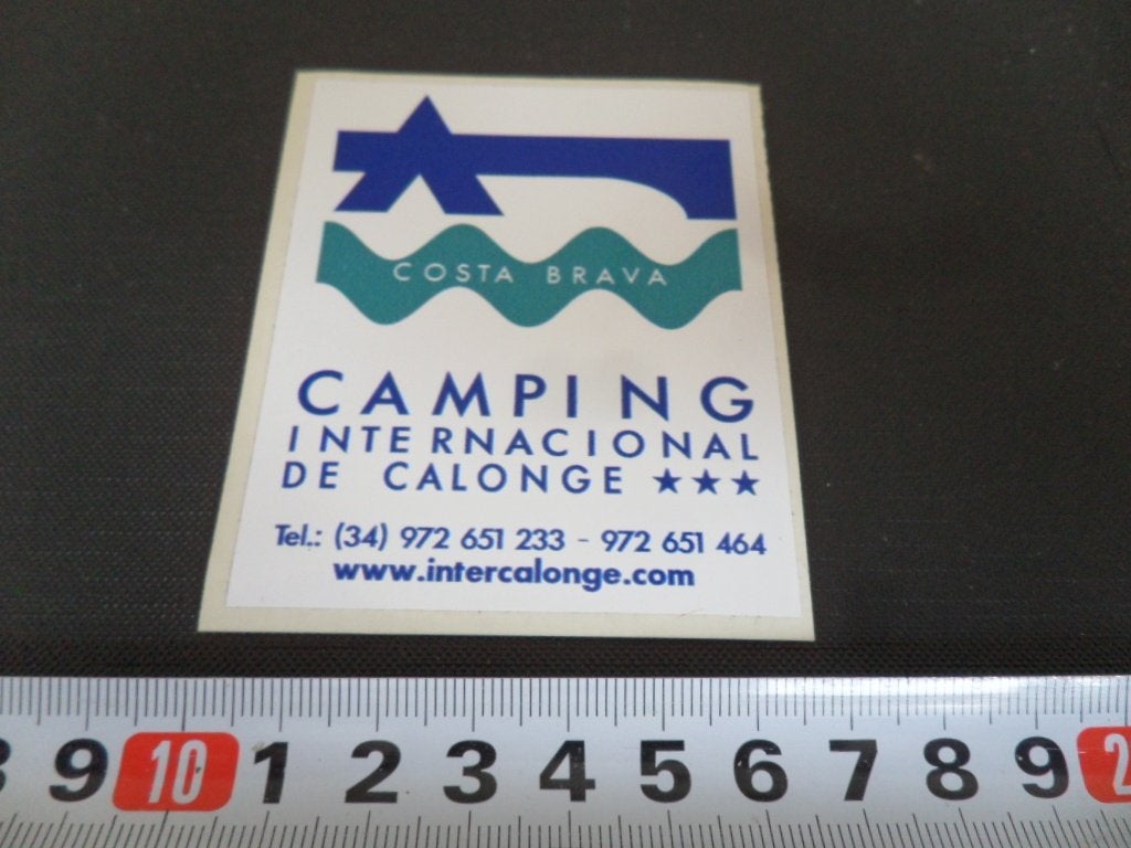 sticker camping internacional de calonge costa brava spanje, Ophalen of Verzenden, Zo goed als nieuw