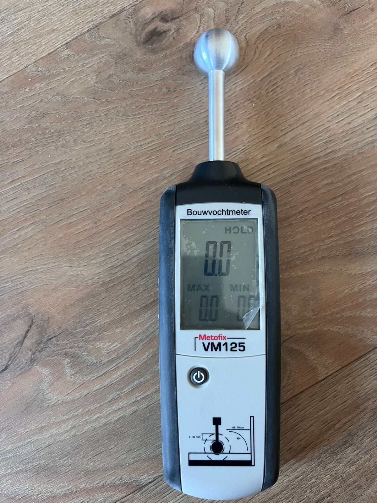 Metofix vm125 vochtmeter, Ophalen of Verzenden, Zo goed als nieuw