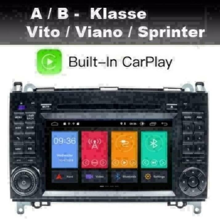 Mercedes Vito Sprinter navigatie android 11 dab wifi carplay, Ophalen of Verzenden, Nieuw