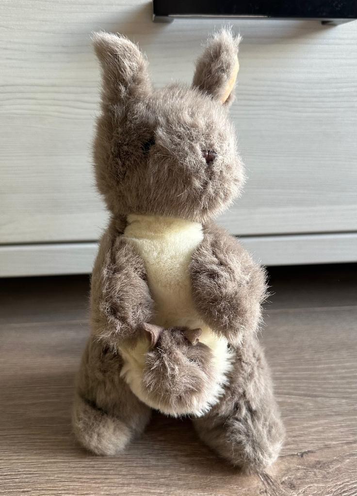 Pluche knuffel Kangaroo kangoeroe met baby, Ophalen of Verzenden, Nieuw, Overige typen, Middelgroot (20 tot 80 cm)