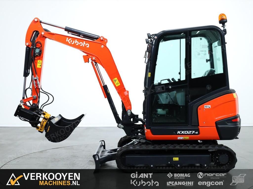 2025 Kubota KX027-4 Hi Spec + Engcon EC02 S30-S30 afneembaar, Graafmachine