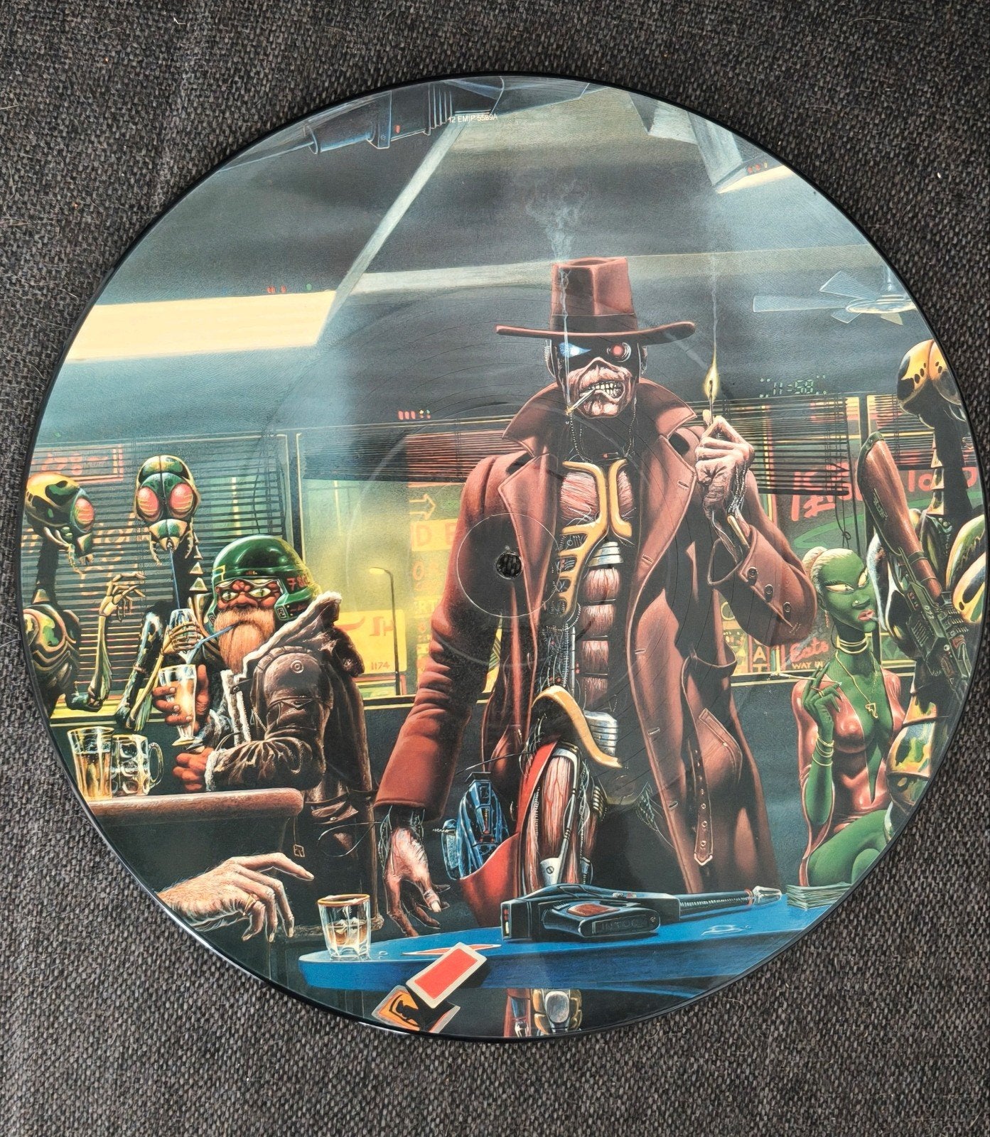 vintage artwork Iron Maiden vinyl, Ophalen of Verzenden, Gebruikt, LP
