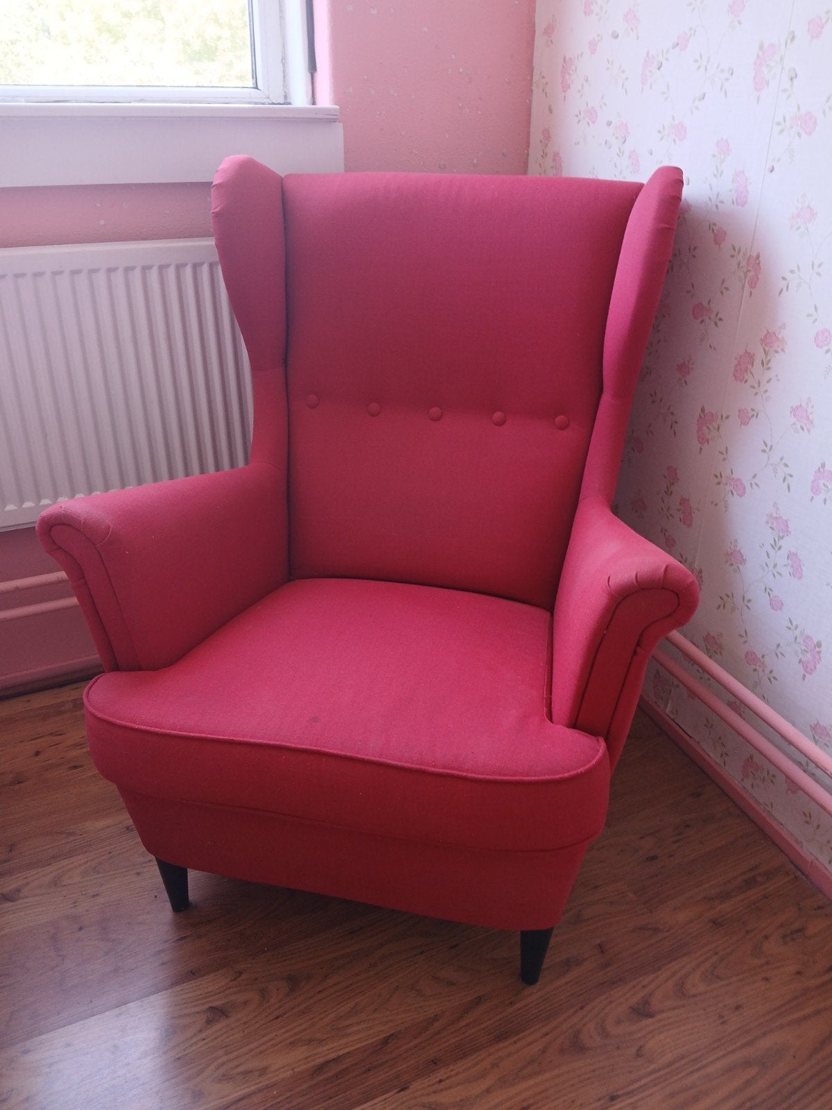 Ikea fauteuil rood, weinig gebruikt, kinderkamer, Huis en Inrichting, Fauteuils, Gebruikt, Minder dan 75 cm, Ophalen of Verzenden