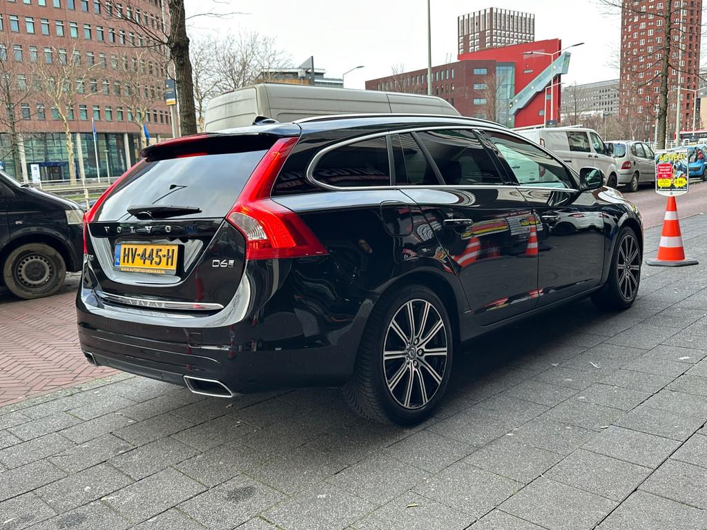 Volvo V60 2.4 D6 Twin Engine R-Design Aut Leer Navi Clima Ca, Automaat, Euro 6, Zwart, Vierwielaandrijving