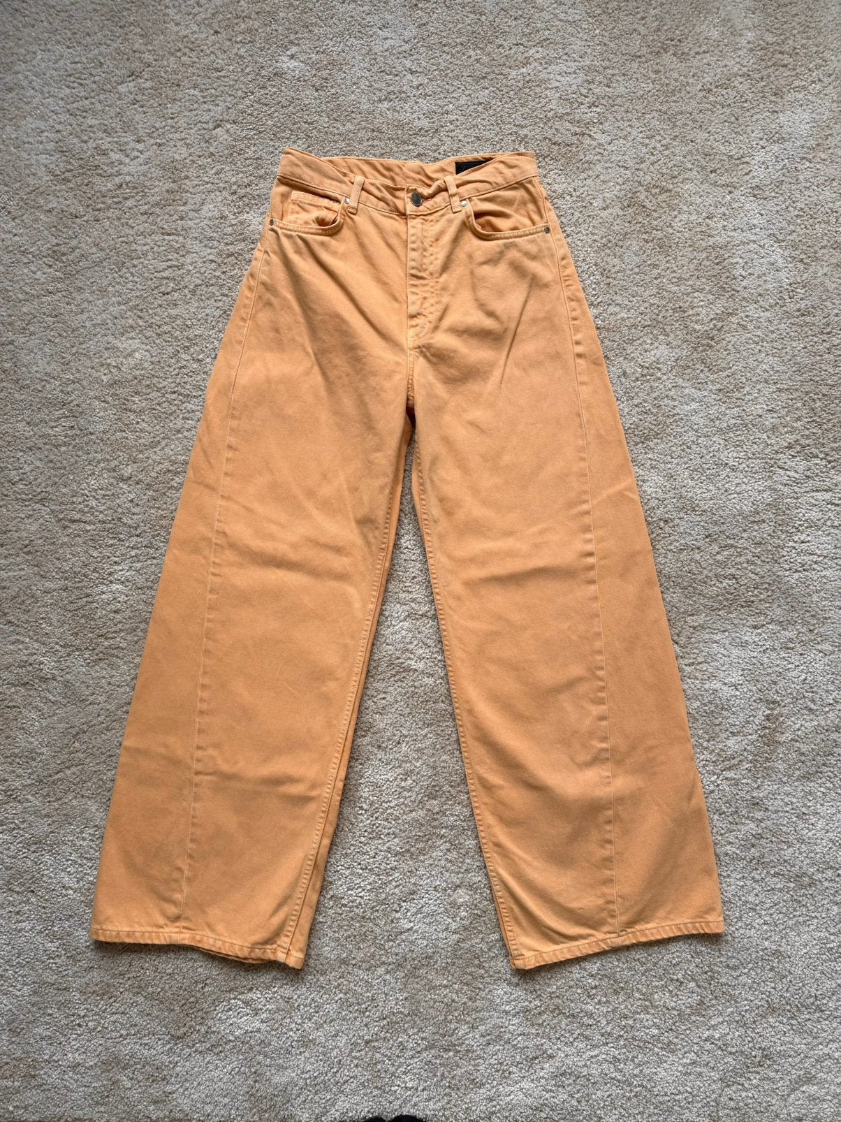 Zara Wide Leg Jeans Maat 34, Nieuw, Oranje, Ophalen of Verzenden, Maat 34 (XS) of kleiner
