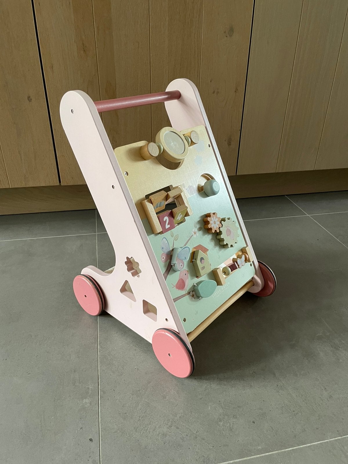 Little dutch butterfly loopkar roze, Ophalen, Zo goed als nieuw, Duw- of Trekspeelgoed
