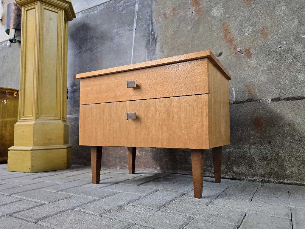 Klein Vintage Duits Kastje Mid Century Design Kast Dressoir