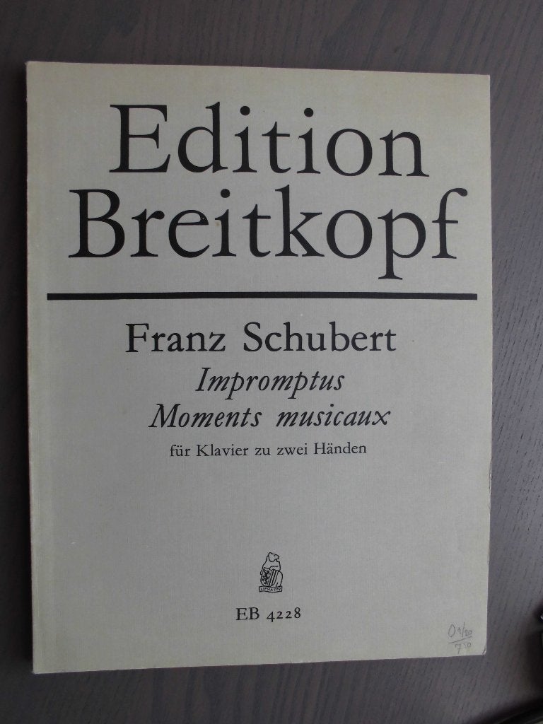 Franz Schubert - Impromptus & Moments musicaux (Edition Br), Klassiek, Ophalen of Verzenden, Zo goed als nieuw, Artiest of Componist