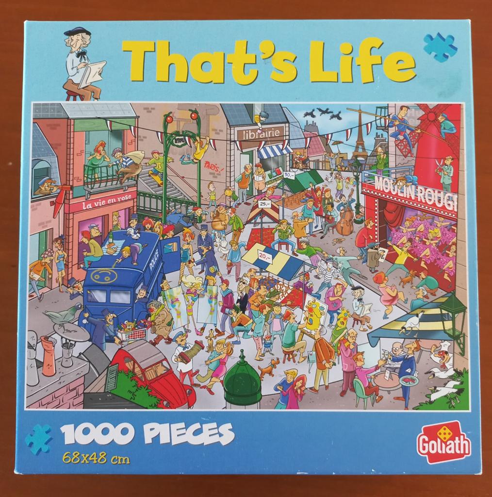 Legpuzzel 1000 stukje That's Life, Hobby en Vrije tijd, Denksport en Puzzels, Ophalen of Verzenden, 500 t/m 1500 stukjes, Zo goed als nieuw