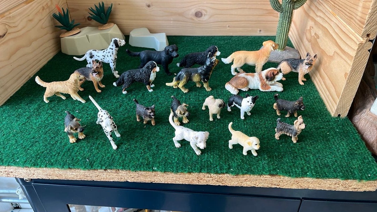 Schleich honden, Verzamelen, Dierenverzamelingen, Verzenden, Zo goed als nieuw, Hond of Kat, Beeldje of Figuurtje