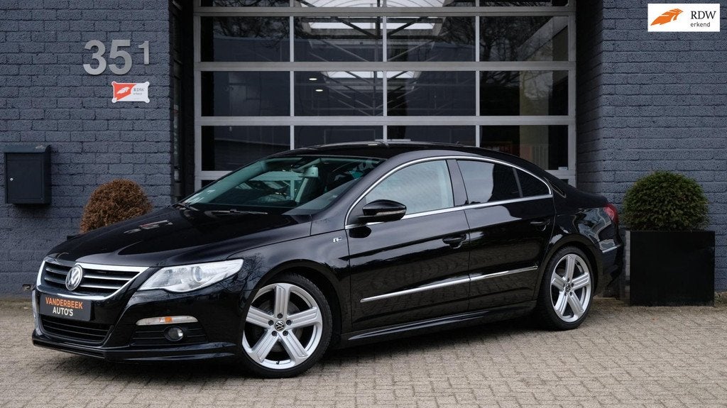 Volkswagen Passat CC 2.0 TSI 4p. 211PK R-Line ACC|DCC|NAVI, Zwart, 4 cilinders, 1984 cc, Zwart