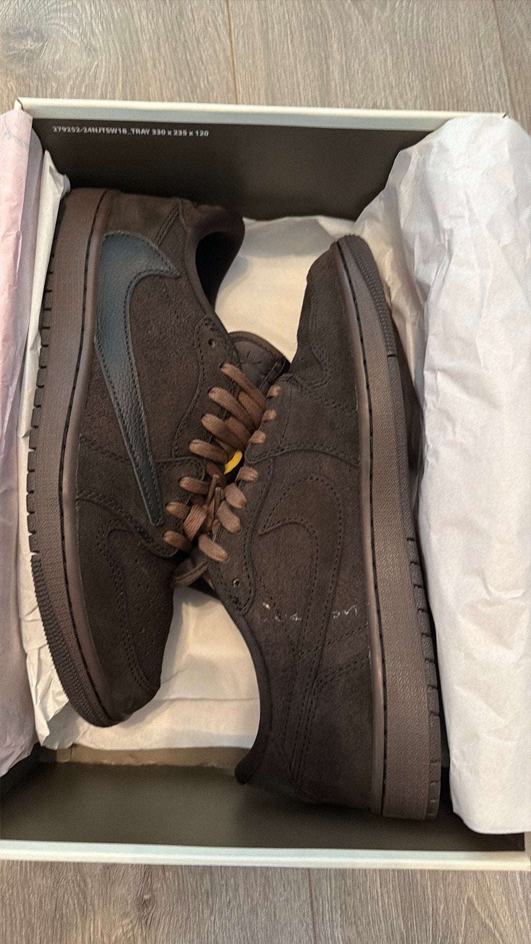 Nike travis scott brown maat 44, Ophalen of Verzenden, Zo goed als nieuw, Bruin