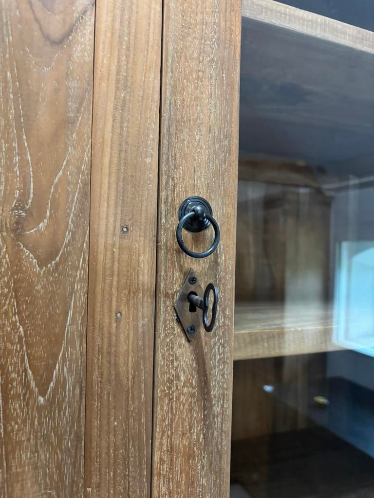 Grote teak buffetkast unieke blikvanger stijlvol, Ophalen, 100 tot 150 cm, 200 cm of meer, Teakhout