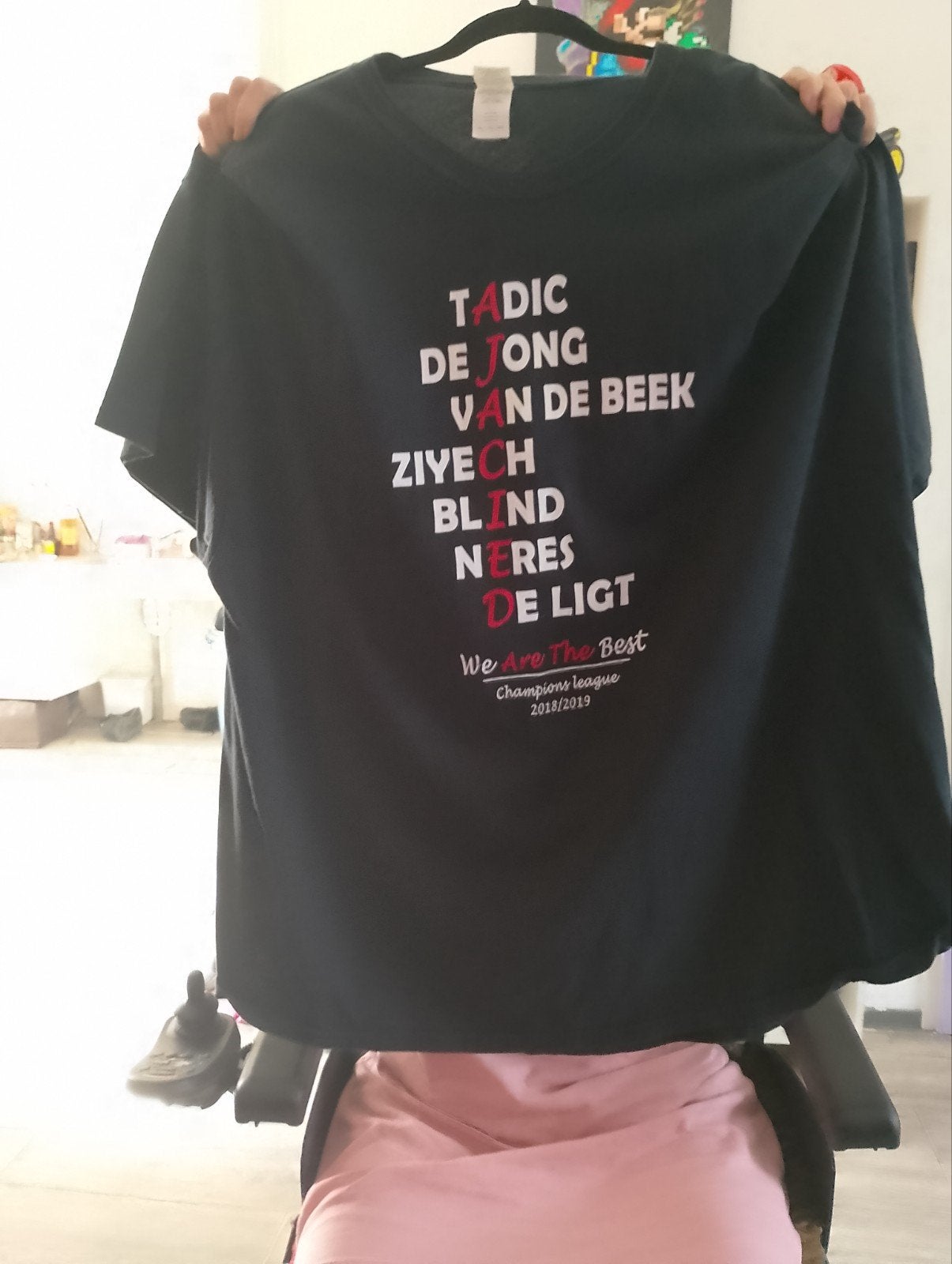 Ajax Champions League T-shirt 2018/2019 - Nooit Gedragen, Zwart, Geen merk, Nieuw, Overige maten